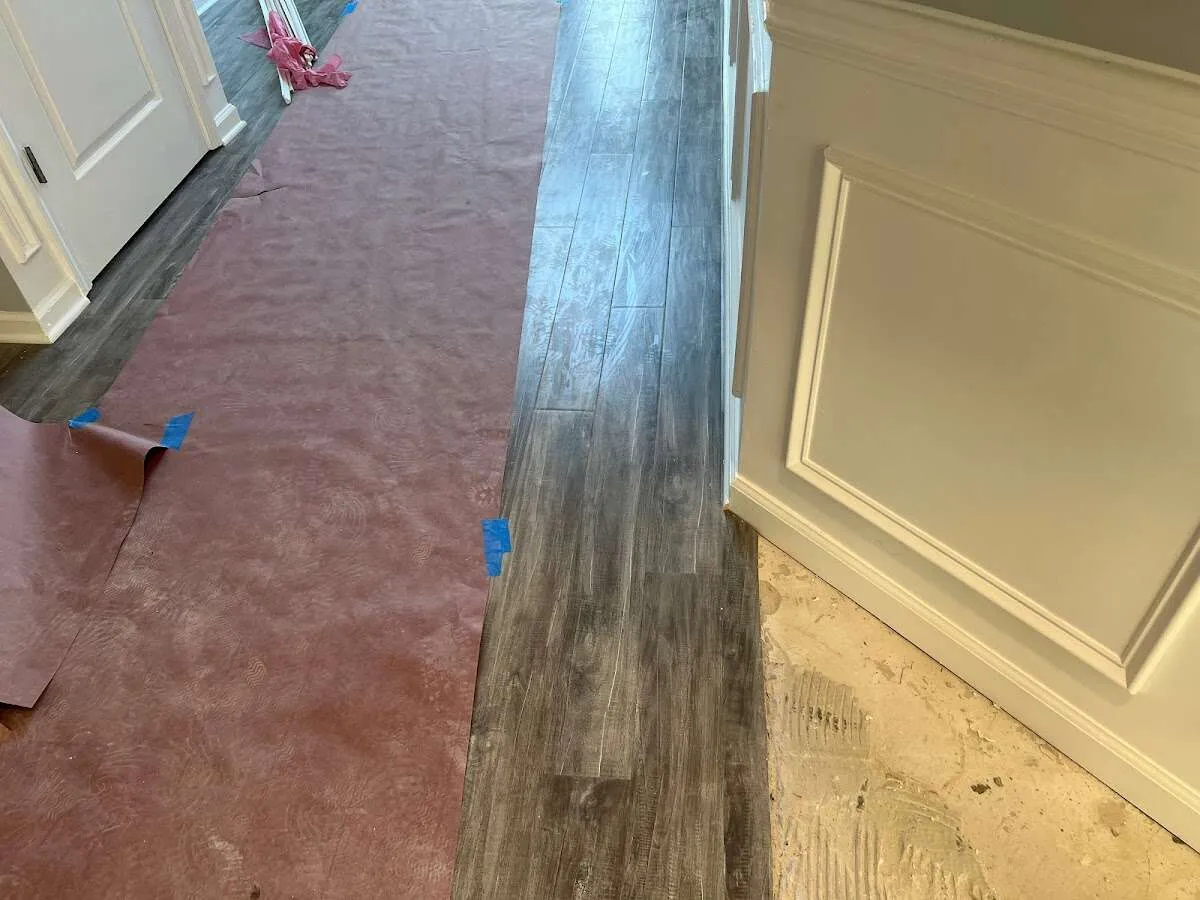 Completed marble shower restoration in Acushnet